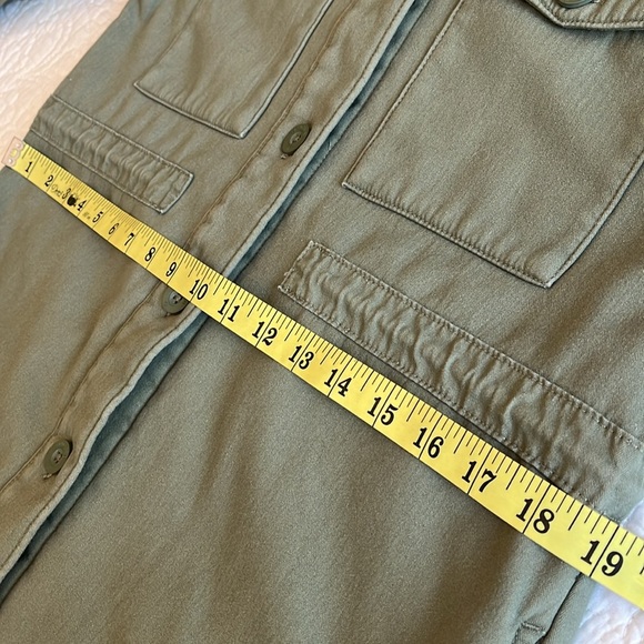 Hangten Cotton Fleece Jacket Women’s Small Green Pockets Streetwear Norm Hiking - Picture 13 of 17